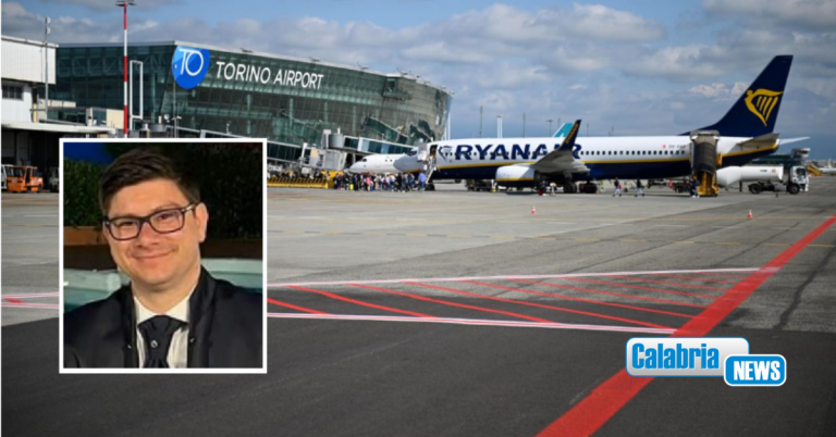 Calabrese morto su volo Torino-Lamezia, Sagat: “Procedure emergenza sanitaria regolarmente applicate”