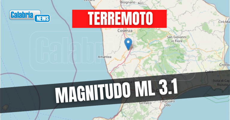 La terra ha tremato in serata nel Cosentino: epicentro scossa a Belsito