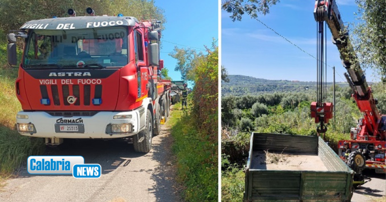 Trattore agricolo si ribalta, muore 77enne nel Vibonese