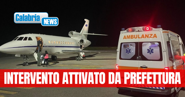 Neonato in pericolo di vita: volo d’urgenza da Lamezia a Roma per ricovero al “Bambino Gesù”