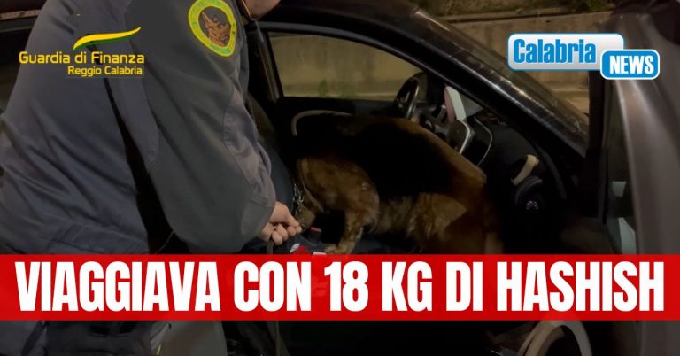VIDEO-GdF Reggio Calabria: arrestato a Villa San Giovanni un corriere di droga diretto in Sicilia