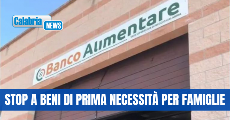 Banco Alimentare resta senza sede: da lunedì 20 gennaio servizio sospeso a Cosenza e provincia
