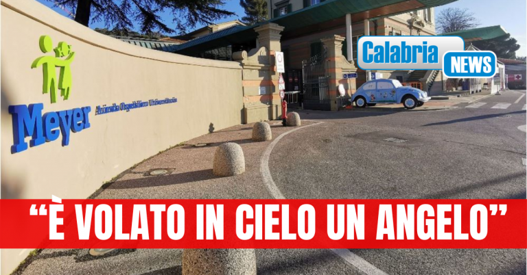 Grande commozione a Decollatura, non ce l’ha fatta il bambino di 11 anni trasferito al ‘Meyer’