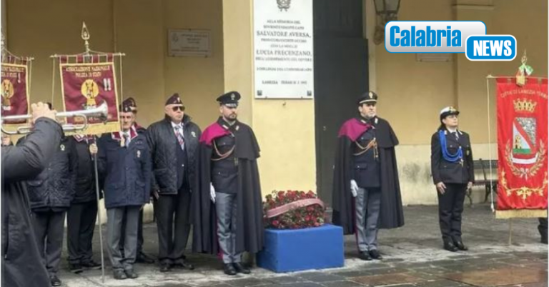 Lamezia, commemorati sovrintendente Aversa e la moglie nel 33° anniversario del duplice omicidio