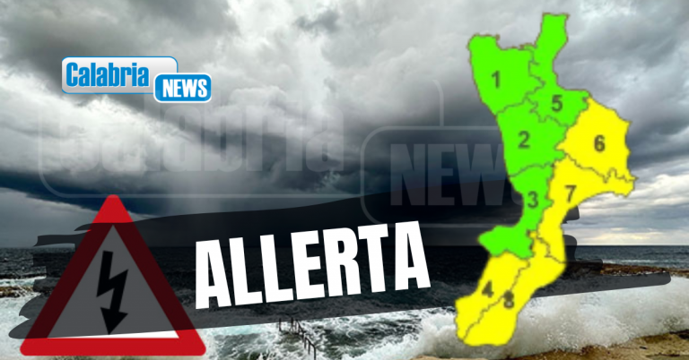 Mercoledì con forti temporali e raffiche di vento sulla fascia ionica calabrese