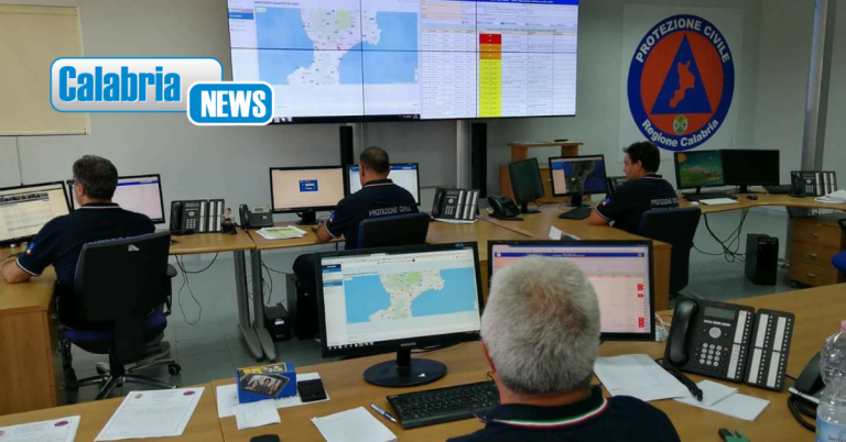 Maltempo, Protezione Civile Calabria: situazione costantemente monitorata, nessuna criticità rilevante