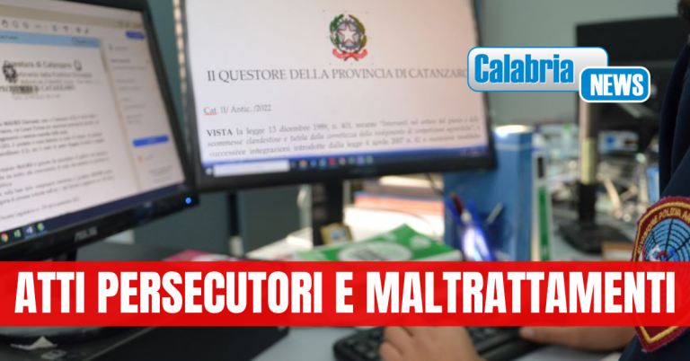 “Codice rosso”, 4 misure di sorveglianza speciale di Pubblica sicurezza eseguite nel Catanzarese