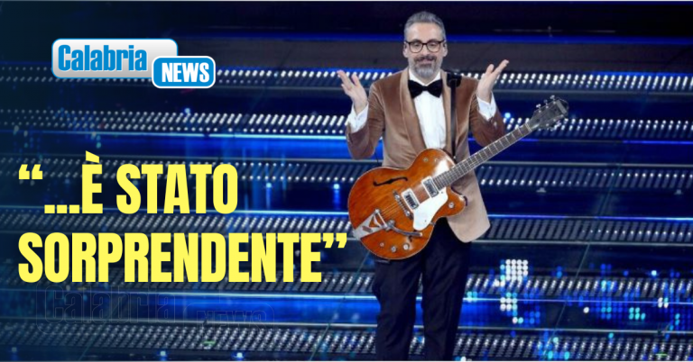 VIDEO-Sanremo, terzo Brunori Sas: quando non hai niente da perdere accadono le cose belle