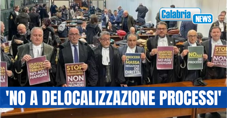 Penalisti calabresi in protesta a Catania in prima udienza maxi-processo appello “Rinascita-Scott”
