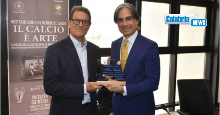 Reggio Calabria, Fabio Capello incontra gli studenti alla ‘Mediterranea’ nell’ambito de “Il Calcio è Arte”