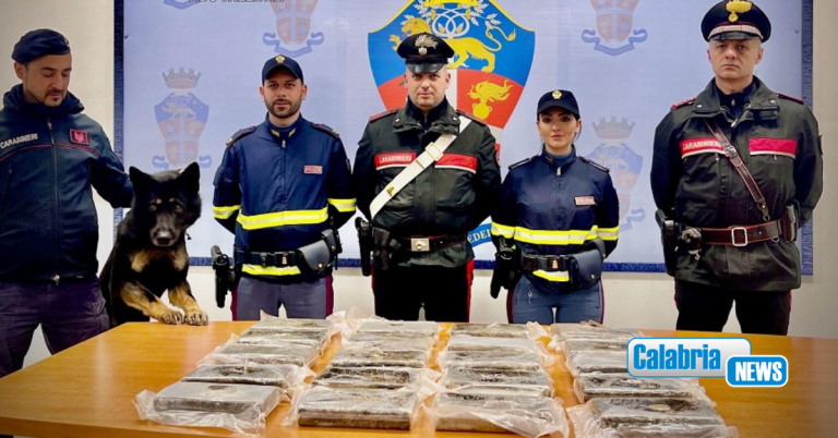Pizzicato in auto sulla A2 a Pizzo con 22 kg di cocaina purissima: arrestato 41enne