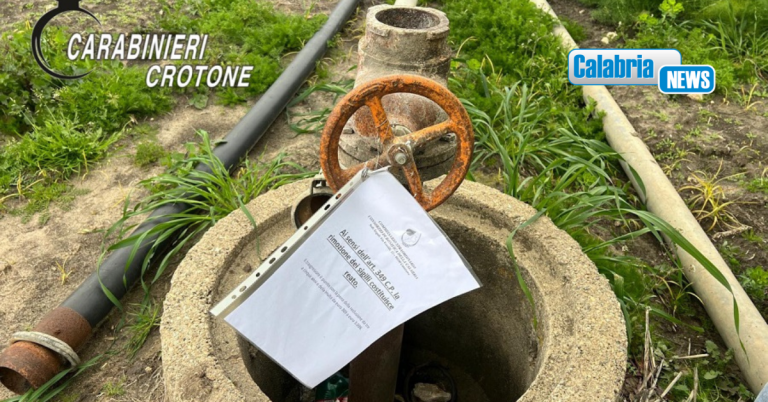 Controlli dei Carabinieri sugli allacci abusivi di acqua nell’altopiano di Isola Capo Rizzuto