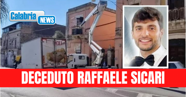 Dopo tre giorni di agonia è morto il 26enne calabrese vittima di un incidente sul lavoro a Siracusa