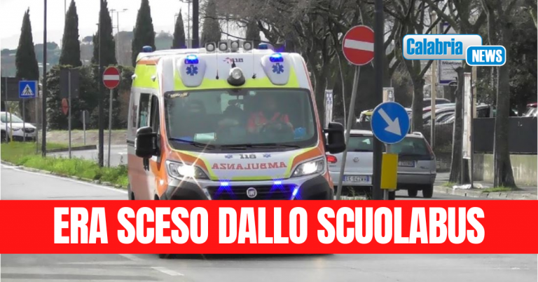 San Lucido, bambino di 11 anni investito sulla SS18: ricoverato in codice rosso all’ospedale di Cosenza