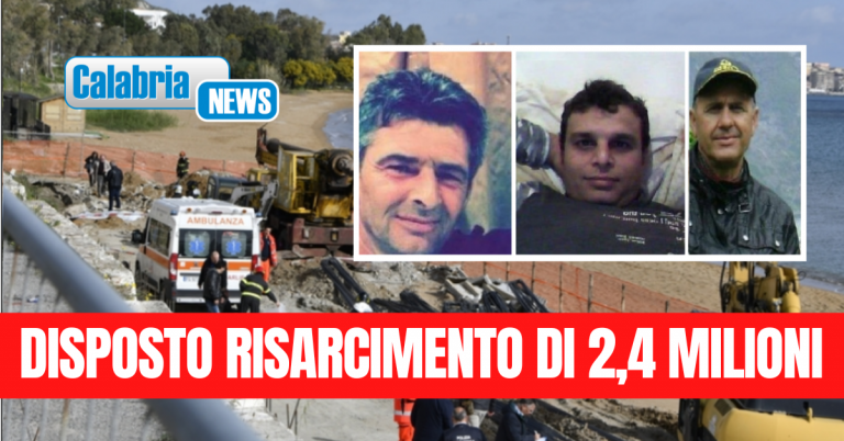 Tribunale Crotone condanna Comune, impresa e responsabili sicurezza per 3 operai morti in cantiere