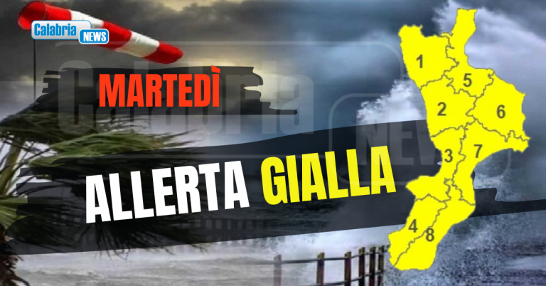 Meteo Calabria, martedì con deboli piogge venti fino a burrasca e mareggiate