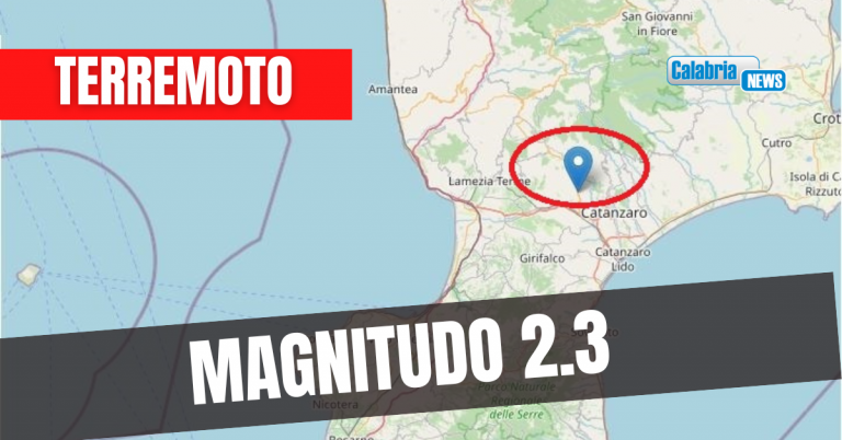 Il catanzarese trema ancora: nuova scossa nel pomeriggio con epicentro a Tiriolo
