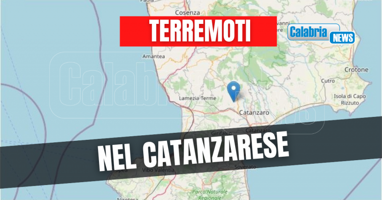 Due scosse a distanza di un’ora a Miglierina (ML 2.4) e Marcellinara (ML 2.3)