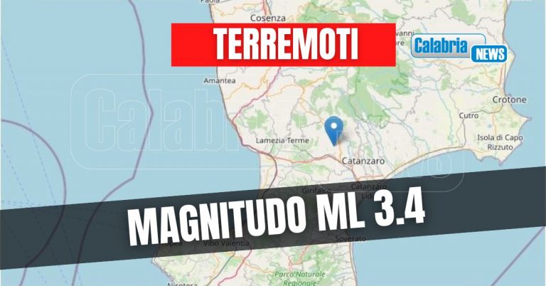 Scossa di terremoto nel Lametino