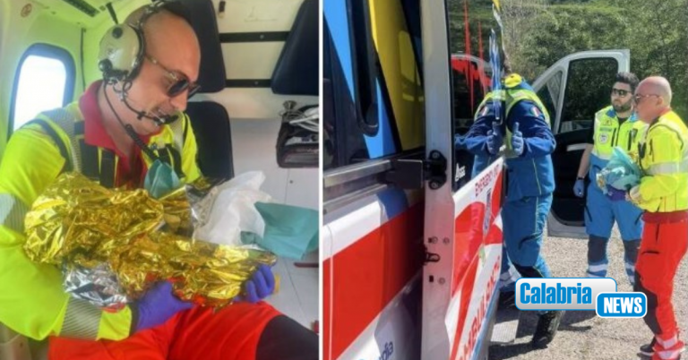 Acri, neonata nasce in ambulanza in attesa dell’elisoccorso per il trasporto all’ospedale di Cosenza