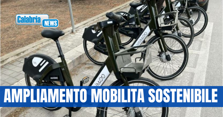 Domani parte il ‘Bike Sharing” a Castrovillari, Catanzaro e Palmi con ‘Vaimoo’