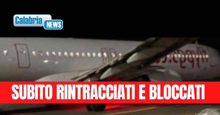 Atterraggio d’emergenza a Lamezia di un volo proveniente dalla Turchia: 3 viaggiatori tentano la fuga