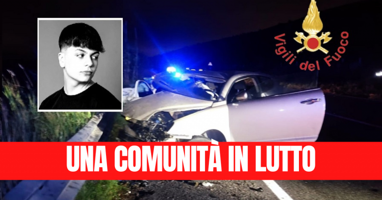 Catanzaro piange il 20enne Christian Pitingolo, ultimo anno a scuola e lavoro da poco in ristorante