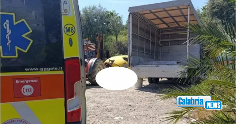 Tragedia sul lavoro a San Giorgio Albanese: 73enne schiacciato da una cisterna