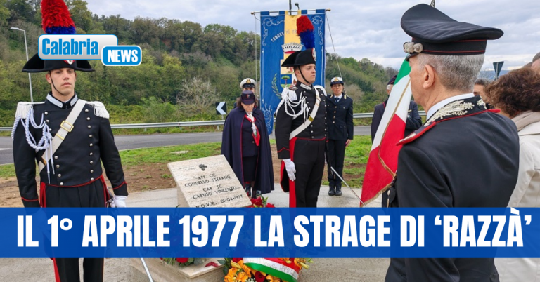 Taurianova, commemorati i due carabinieri uccisi nel 48esimo anniversario dell’eccidio di ‘ndrangheta