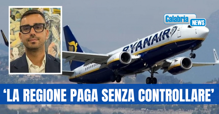 Ryanair piglia tutto, Tavernise (M5S): la compagnia aerea incassa e i calabresi pagano due volte