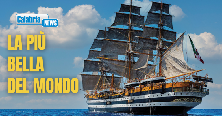 VIDEO-La nave ‘Amerigo Vespucci” torna in Calabria: sarà a Crotone, Reggio e Scilla, ecco quando
