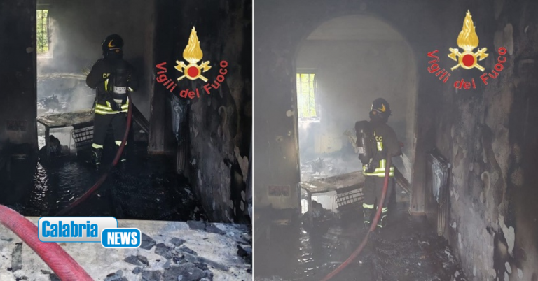 Divampa incendio in abitazione del Catanzarese: marito e moglie restano intossicati