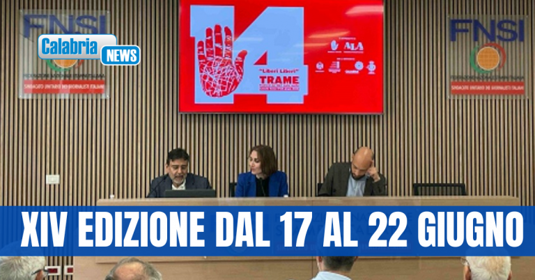 Festival “Trame”: a Lamezia “Liberi Liberi” in memoria di Giancarlo Siani e Francesco Ferlaino