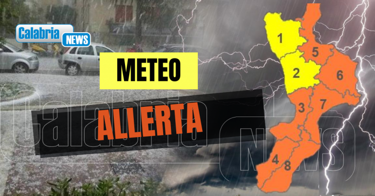 Venerdì la tempesta Ines porta nubifragi e venti di burrasca: allerta arancione per la Calabria