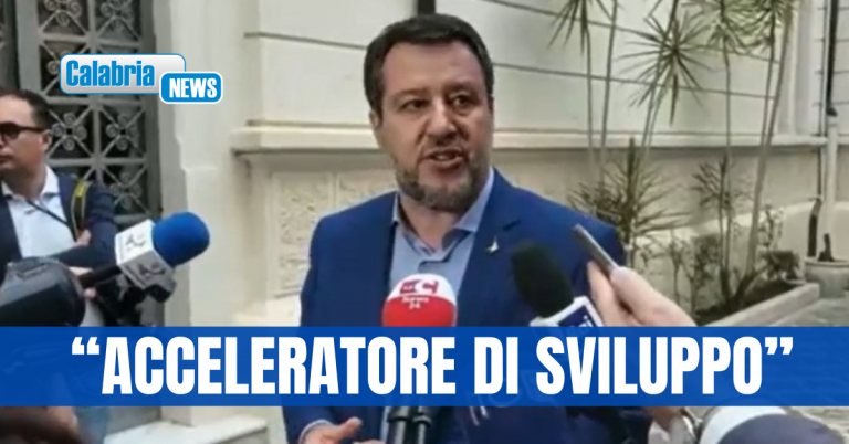 Salvini: con Ponte Stretto Alta Velocità e SS106 fino a Reggio Calabria