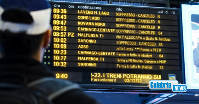 Trasporti, martedì 6 maggio sciopero nazionale dei treni dalle 9 alle 17