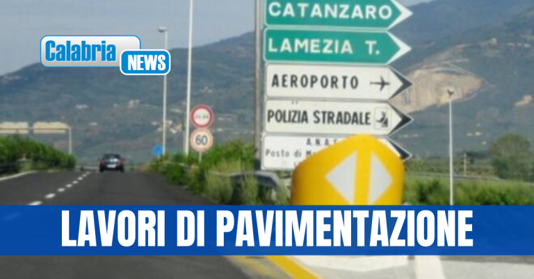 Da venerdì e per 9 notti consecutive chiusa la rampa d’ingresso dello svincolo A2 di Lamezia Terme