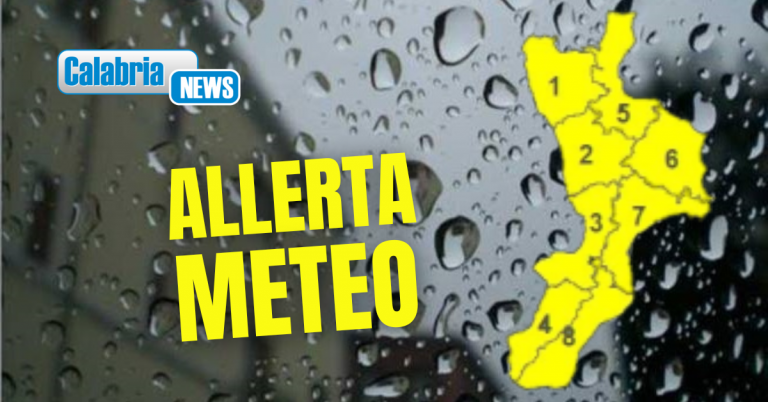 In Calabria venerdì con piogge sparse e temporali nel pomeriggio su zone interne e rilievi