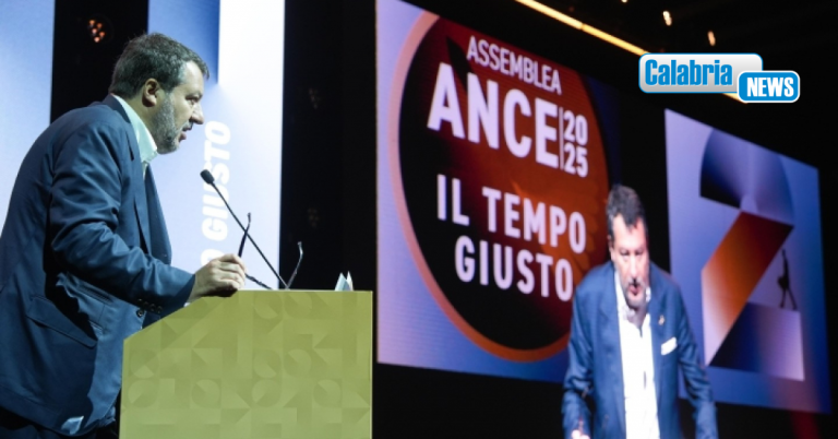 Assemblea Ance, Salvini: “per il ponte sullo Stretto ok Cipess a luglio”
