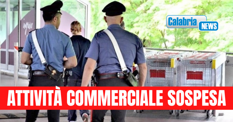 Carabinieri controllano un supermercato nel Reggino: trovato lavoratore ‘in nero’, denunciato titolare