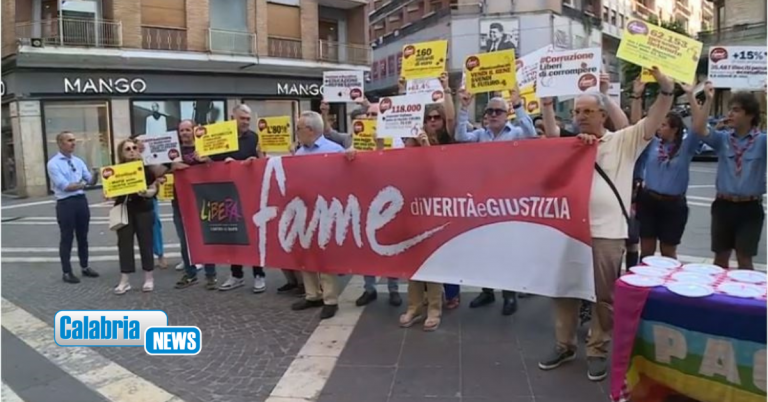 Al via la campagna di Libera “Fame di verità e giustizia”: dopo Cosenza tappa sabato a Reggio Calabria