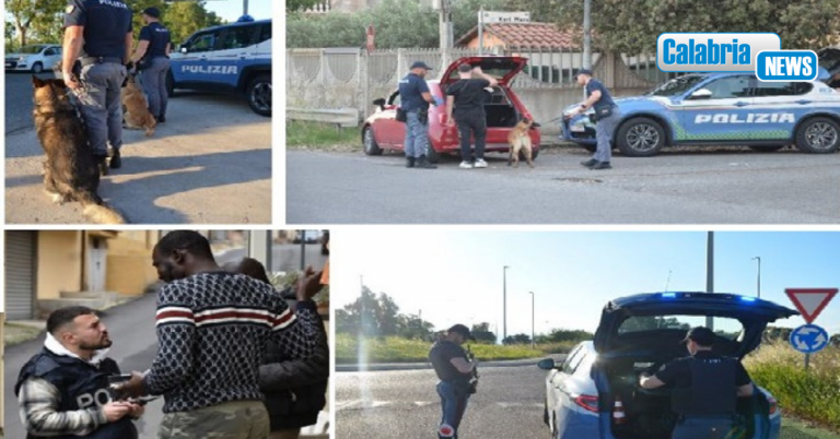 Stretta della Polizia su Isola Capo Rizzuto, imponenti controlli sul territorio