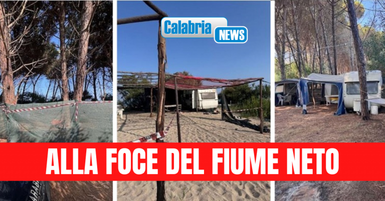 Crotone, sequestrato campeggio abusivo su aree sottoposte a vincolo paesaggistico e ambientale
