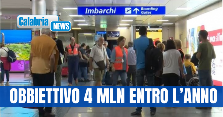 Aeroporti Calabria: in 5 mesi oltre 1,5 milioni di passeggeri, +34,6% di crescita rispetto al 2024