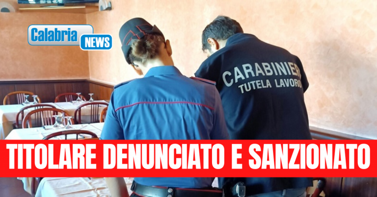 Camerieri in “nero” tentano fuga all’arrivo dei Carabinieri: chiuso noto ristorante costa jonica reggina