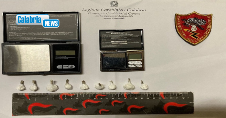 Crotone, spaccio di cocaina: 59enne arrestato in flagranza