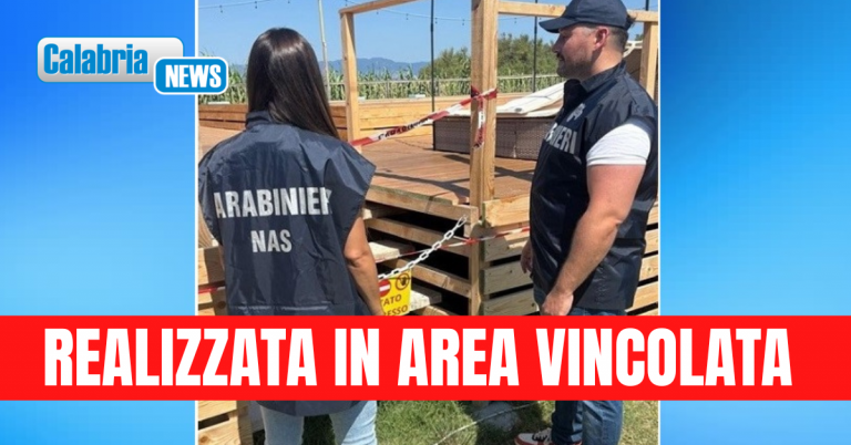 Piscina abusiva e pericolosa sequestrata dai carabinieri del NAS a Reggio Calabria