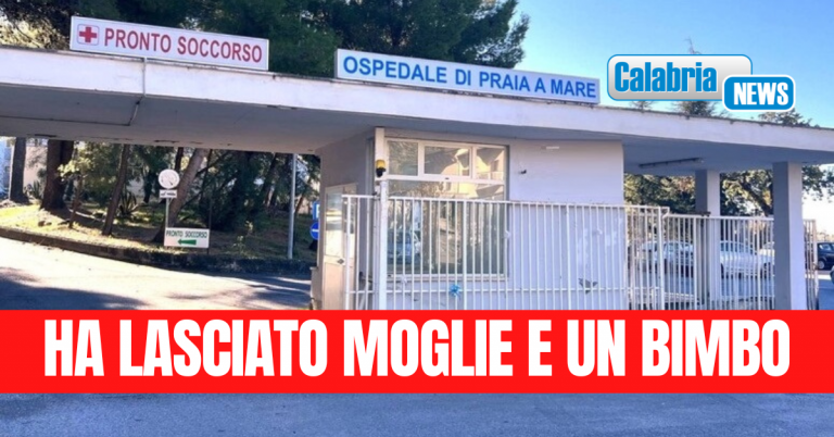 Operaio morto davanti ospedale dopo malore in cantiere a Praia a Mare, sette indagati