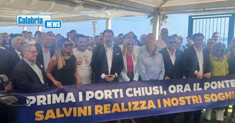 Salvini a Villa San Giovanni: mantenuta la promessa del Ponte, in pochi ci avrebbero scommesso