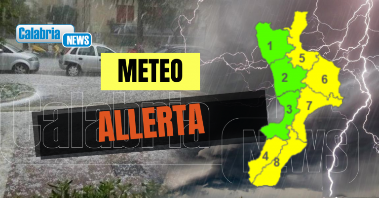 Sabato con maltempo su fascia ionica e provincia di Reggio: previsti temporali e forti raffiche di vento